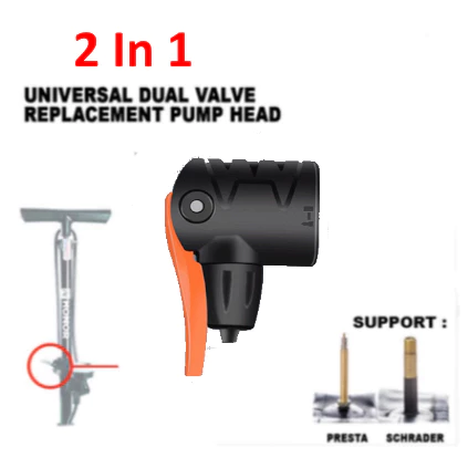 my-11134207-7rase-m16qf3iijza98a.webp Universal 2 in 1 Bicycle Pump Head L4cm W2.5cm